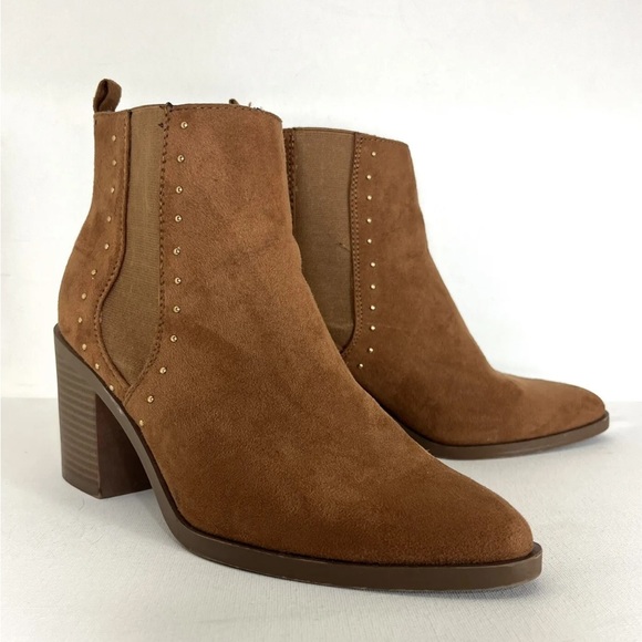 Primark Boots Women’s 7 Beige Ankle Wide Fit Chelsea Extra Comfort Heel - Picture 11 of 11